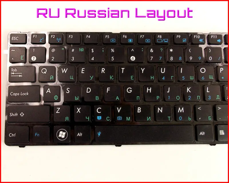 Новая клавиатура RU Русская версия для ASUS K42JP K42JE K42JR K42JK K42JBK42D K42JC K42N P43 P43E ноутбук с