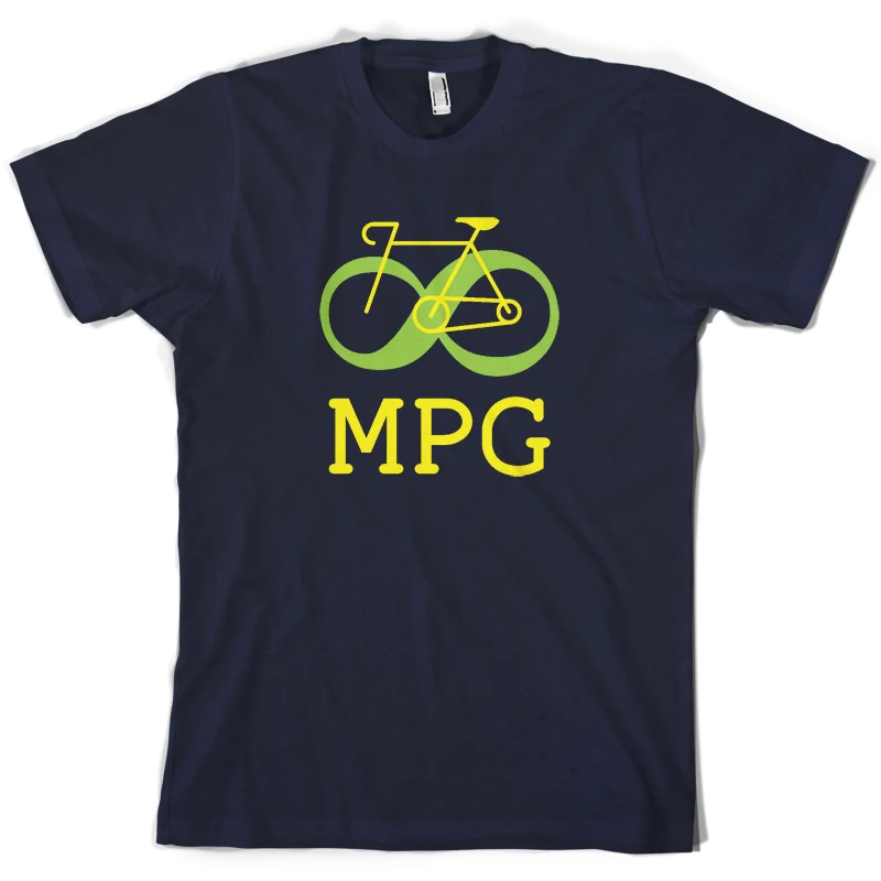 Bicycle Infinity MPG - Mens T-Shirt Cycler BikER Cyclist 10 Colours Mans Unique Cotton Short Sleeves O-Neck T Shirt | Мужская одежда