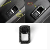 lapetus rear trunk tail door switch button frame cover trim fit for audi a4 a5 b9 2017 2018 2019 2020 carbon fiber look interior