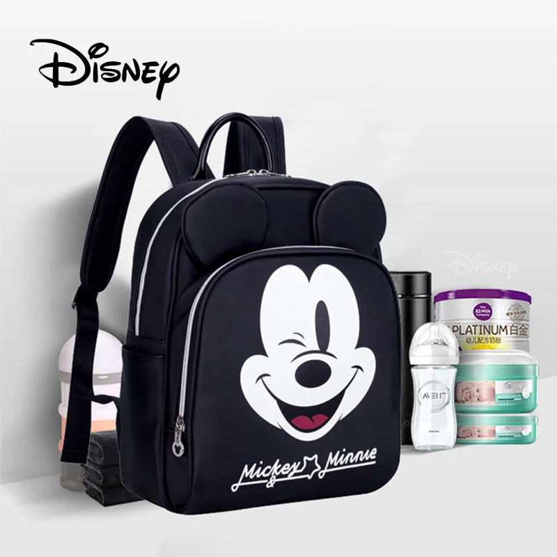 Disney Микки рюкзаки с ушами милые женские Микки Маус Мать Детские пеленки мешок водонепроницаемый рюкзак для кормления сумка для ухода за ребенком