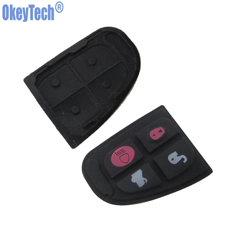 OkeyTech Новый 4 кнопки резиновый кнопочный коврик сменный Футляр для ключей Jaguar X S XJ