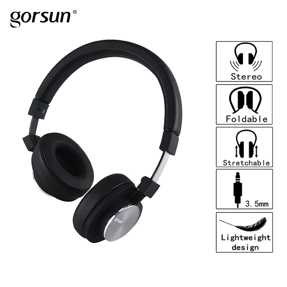 Gorsun GS781 наушники стерео гарнитура 3 5 мм складные с микрофоном для телефонов