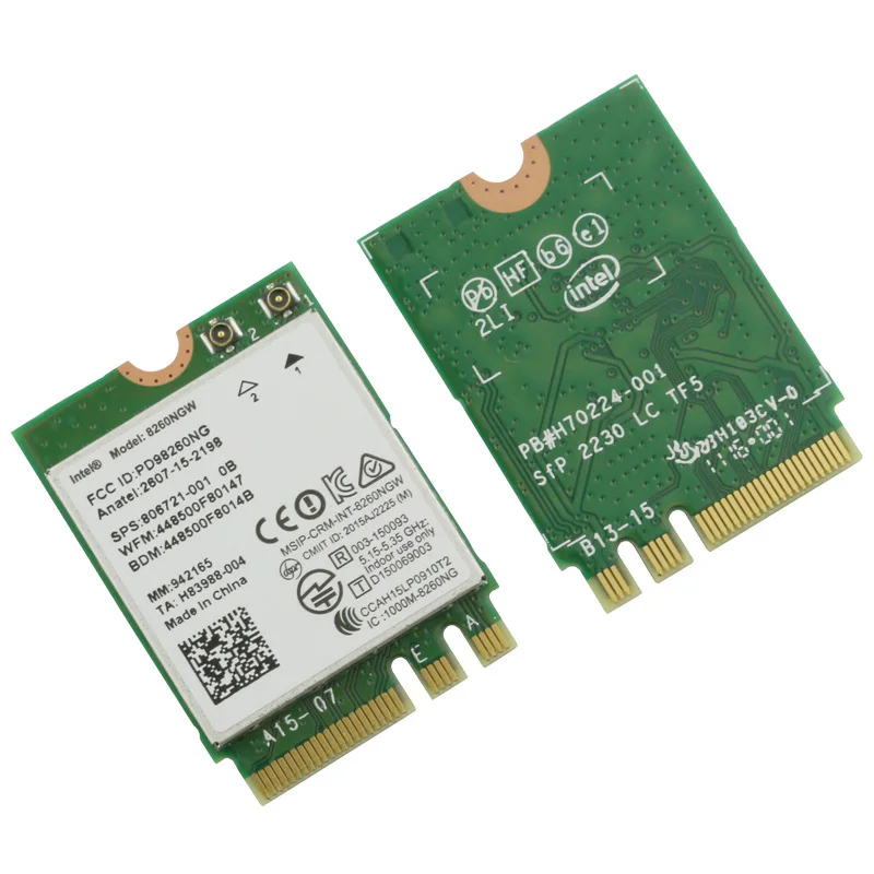 Intel Dual Band Wireless-AC 8260 NGFF M.2 WiFi +  BT Card