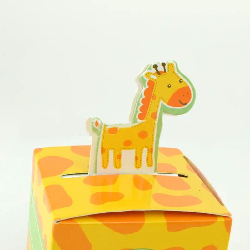 Детская коробка для душа с героями мультфильмов 50 шт. милый мешок сафари животных