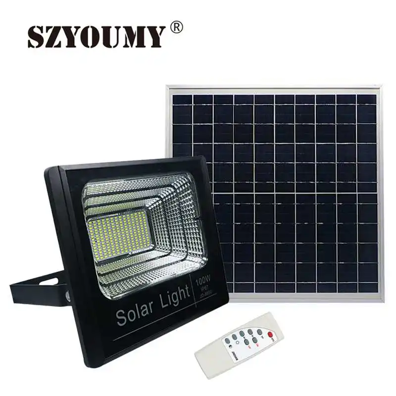 Уличные светодиодный ные солнечные лампы SZYOUMY водонепроницаемый IP67 прожектор 40