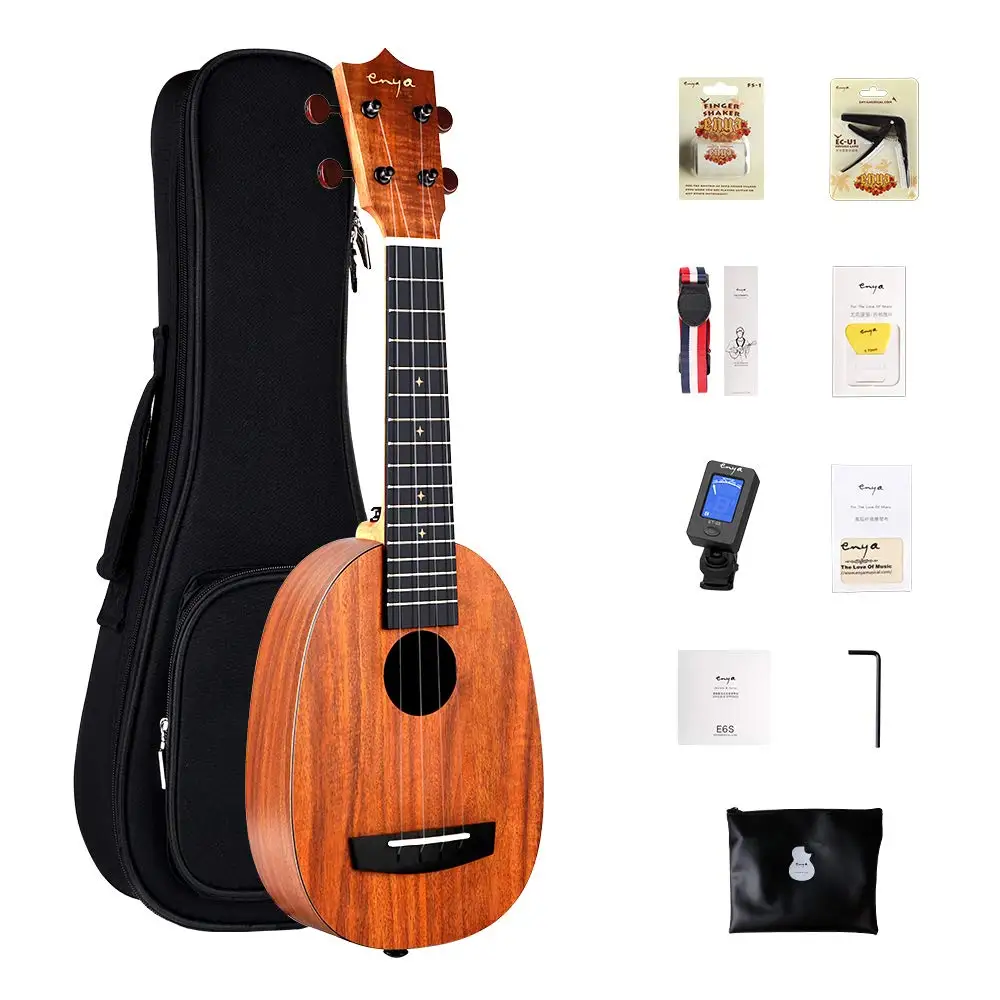 

Enya 21 inch Pineapple HPL KOA Ukulele Uke Hawaii Guitar With Bag
