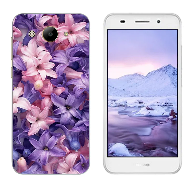 Ультратонкий ТПУ для Huawei Y3 2017 чехлы телефонов с принтом &quotволны&quot MT6737M CRO-L02