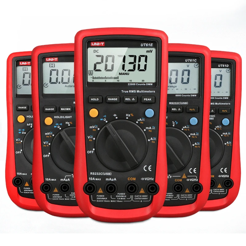 UNI T UT61A UT61B UT61C UT61D UT61E Цифровой мультиметр true rms AC DC Meter Программное обеспечение CD &