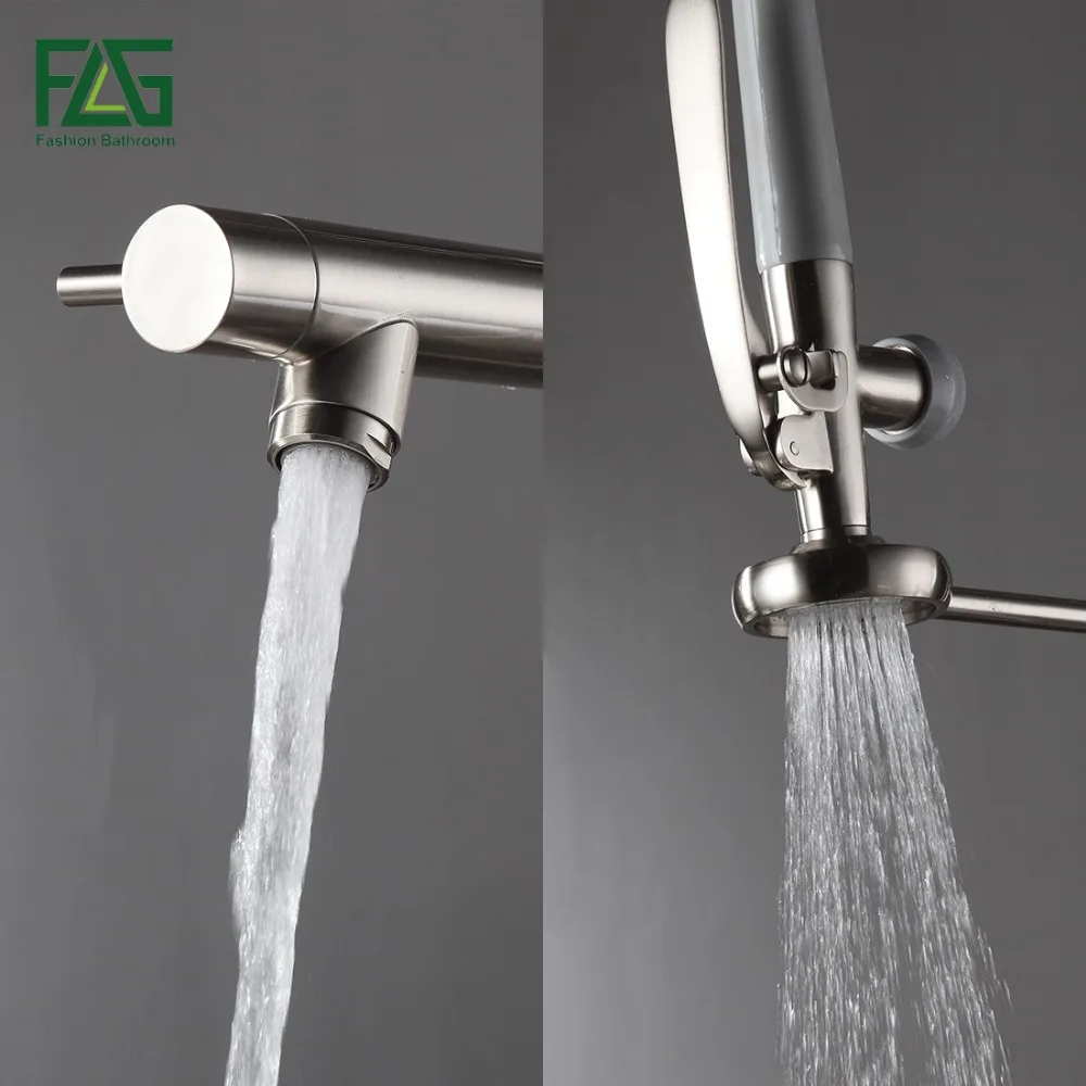 Смеситель кухонный из матового никеля с поворотом на 360 градусов|faucet material|faucetfaucet