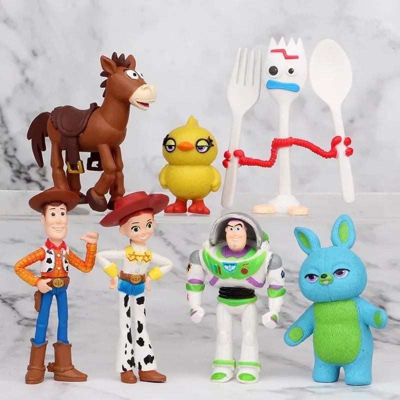

2019 фильм 22 см Forky Bunny Alien Базз Лайтер фигурка кукла из ПВХ подарок на день рождения для вашего ребенка