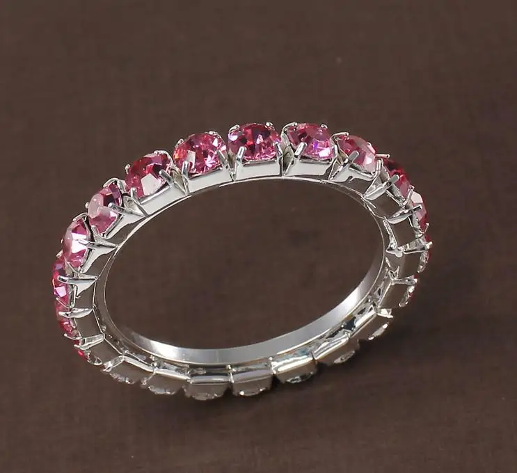 Оптовая продажа 50 шт./лот кольца для салфеток из металла и розового горного