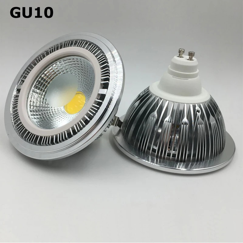 Лучший AR111 светодиодный G53 GU10 E27 COB светодиодный AR111 светильник лампочка AC220V, 5 Вт, 7 Вт, 9 Вт, 12 Вт, 15 Вт, 18 Вт, Алюминий тела затемнения Светодиодный точечный светильник AR111