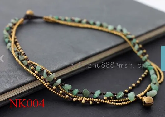 Богемный стиль 4 слоя нагрудник Массивный воротник Стекло Колье чокер с бусинами