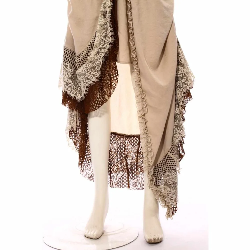 Лолита в богемном стиле Модная юбка для женщин Асимметричный до середины икры