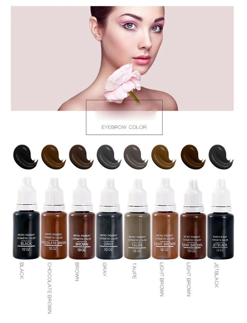 5 шт. набор чернил для тату Перманентный макияж пигменты 15 мл 1/2 унции косметика