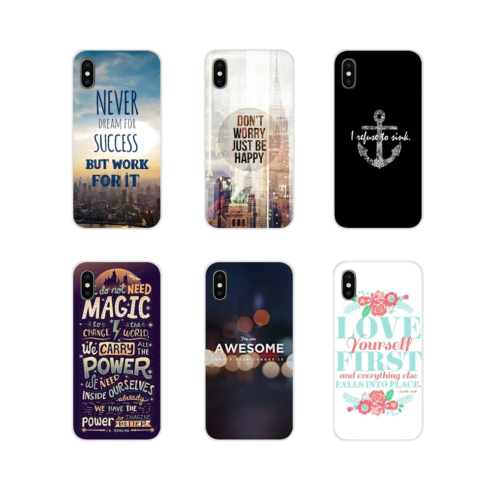 Для Huawei Nova 2 3 2i 3i Y6 Y7 Y9 Prime Pro GR3 GR5 2017 2018 2019 Y5II Y6II TPU Чехлы вдохновляющие мотивационные