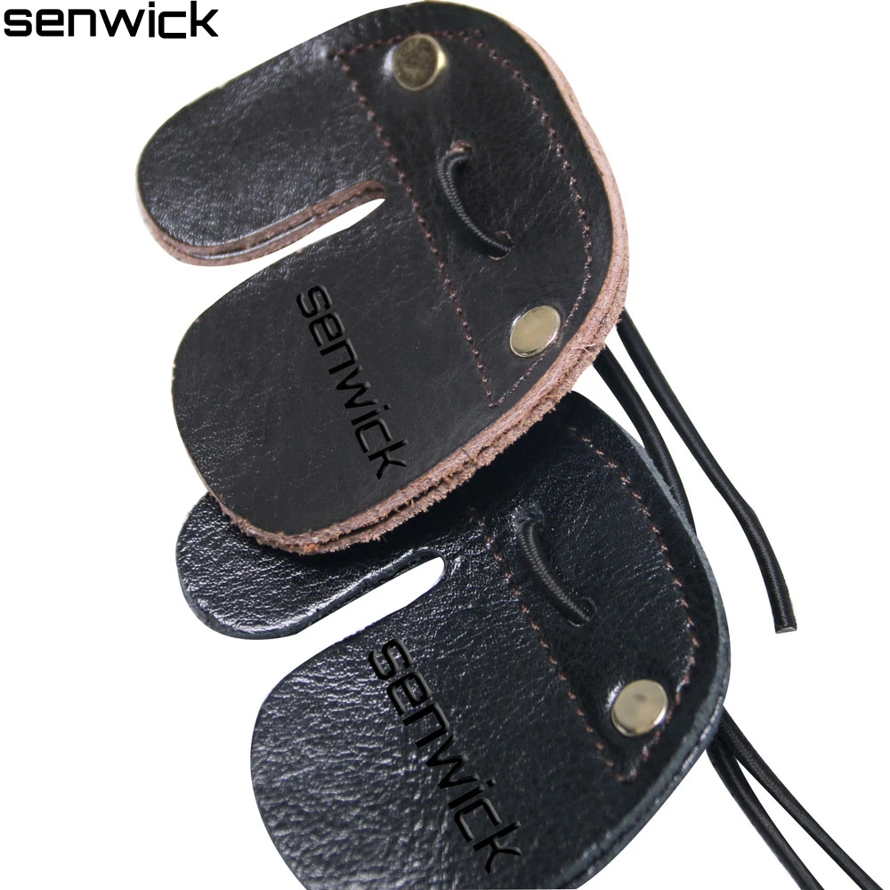 2017 Новый Натуральная Кожа Двойной Слой Кожи Коровы Стрельба Из Лука Пальцев