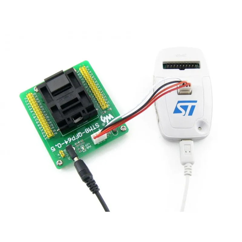 STM8 QFP64 0.5 адаптер программатора с простой платой особенно для микроконтроллера в