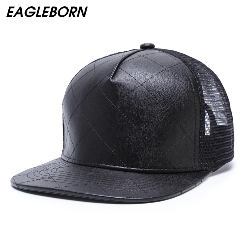 Eagleborn Высокое качество PU бейсболка в сеточку пустые плоские camo хип хоп кепка