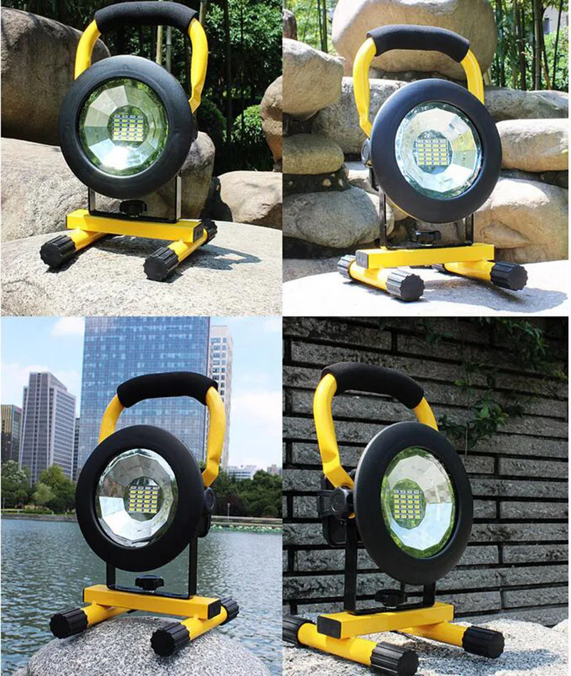 

LED floodlight rechargeable 24led Flood light Red/White/Blue Light outdoor Emergency flashlight Flood Work Light Lamp