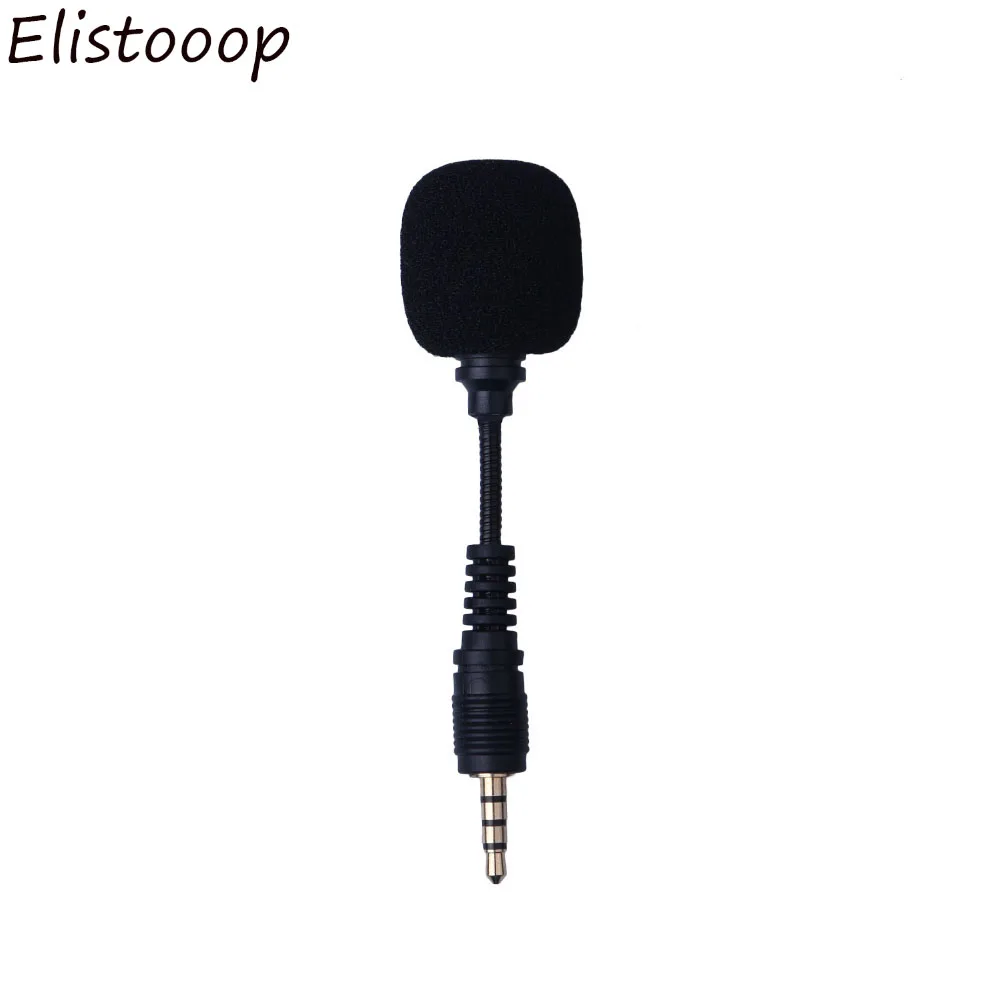 Elistooop Мини Гибкий микрофон с разъемом 3 5 мм новый для мобильный телефон ПК