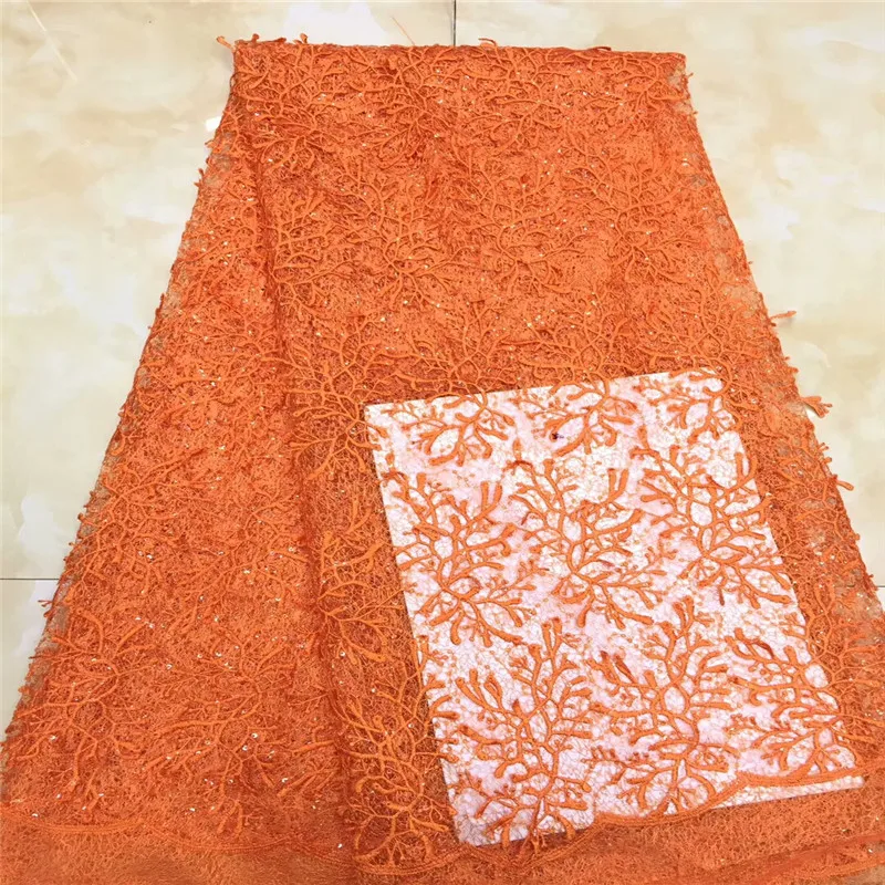 

African Nigerian lace fabric white sequins fabric high quality tulle lace mesh lace for women party dresses 5 yard/lot xz65-2335