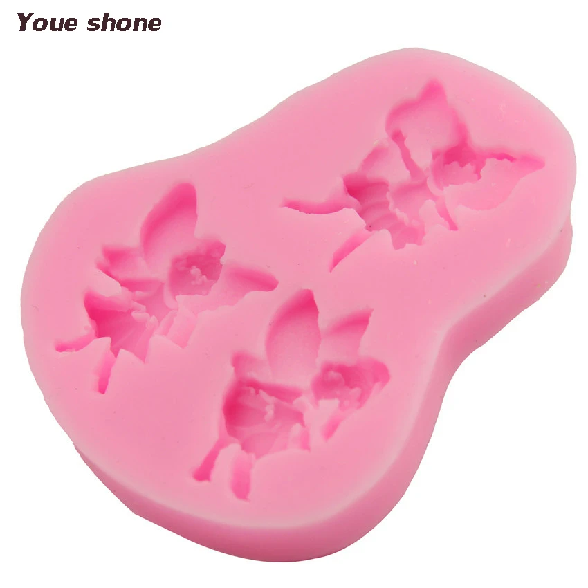 Помадка торт Фея фигура эльф Ангел Шоколад Плесень Силиконовое средство для