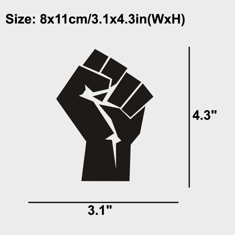 Фото Виниловая наклейка Angry Fist размер-3 1 "x 4 3" и 20 цветов на выбор Дом сад Виниловая наклейка Angry Fist размер-3 1 "x 4 3" и 20 цветов на выбор Дом сад