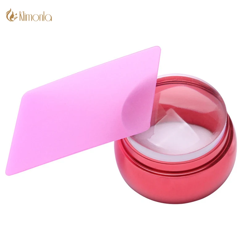 Набор для штамповки ногтей 3 5 см прозрачный желе шаблон дизайна красные