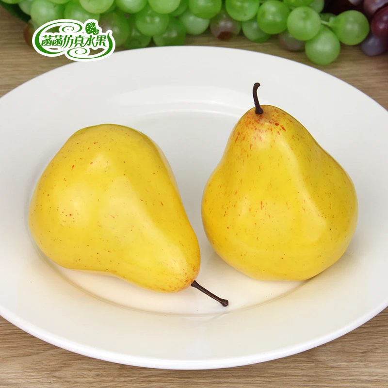 

September green pear pineapple fake fruit model props