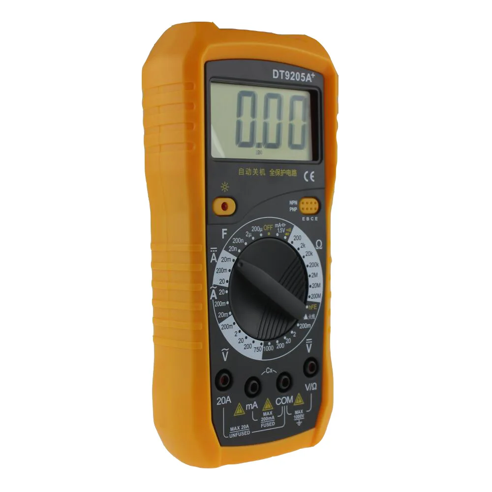 AC DC ЖК дисплей Профессиональный электрический ручной тестер Цифровой мультиметр
