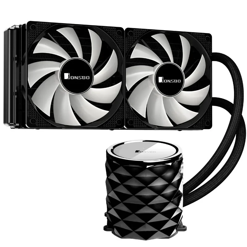 JONSBO PWM цельный PC радиатор водяного охлаждения 240+ комплект с насосом вентилятор с водяным охлаждением 120 мм цветной процессор блок симфония Кристалл TW3-240