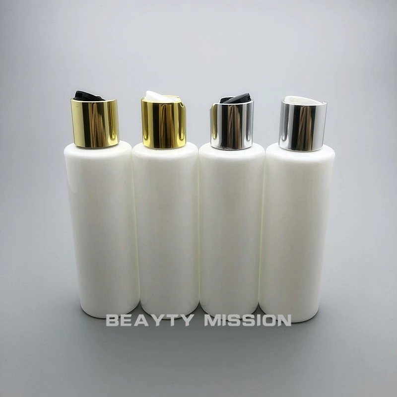 Пустая белая пластиковая бутылка для шампуня BEAUTY MISSION 150 мл 36 шт./лот с
