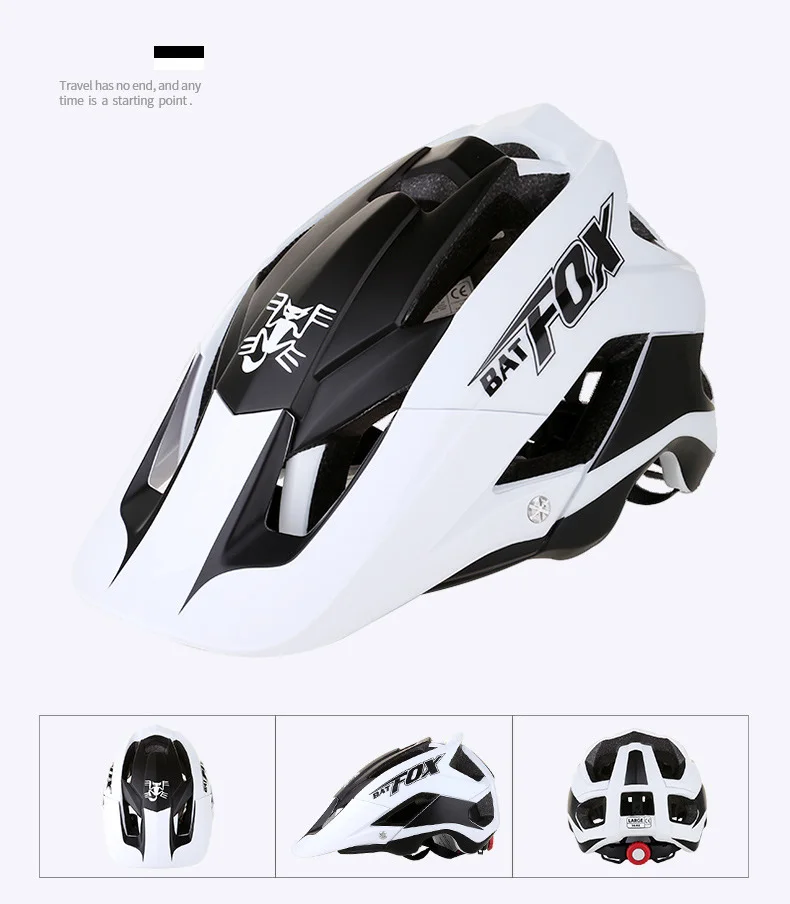 BATFOX интегрально формованный велосипедный дорожный шлем для мужчин MTB спортивный велосипедный шлем сверхлегкий Профессиональный велосипедный шлем