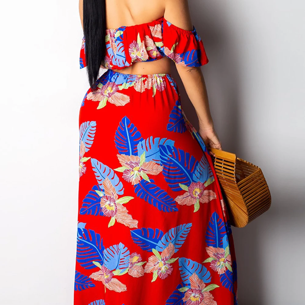 FTGSDLONG плюс размер сексуальная юбка и укороченный топ Женский комплект из 2