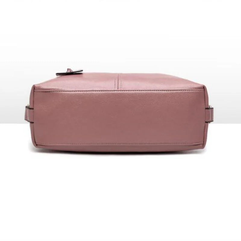 Модная женская сумочка качественная мягкая кожаная однотонная сумка с верхней