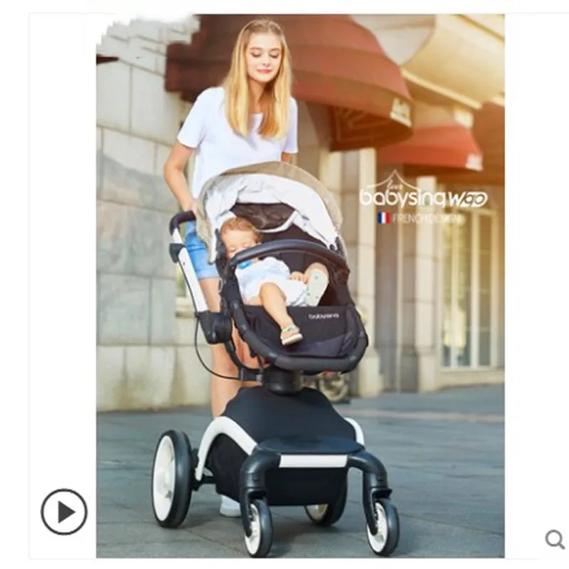 High-view baby stroller Neonatal shock-proof folding can sit and lie down bb | Мать и ребенок