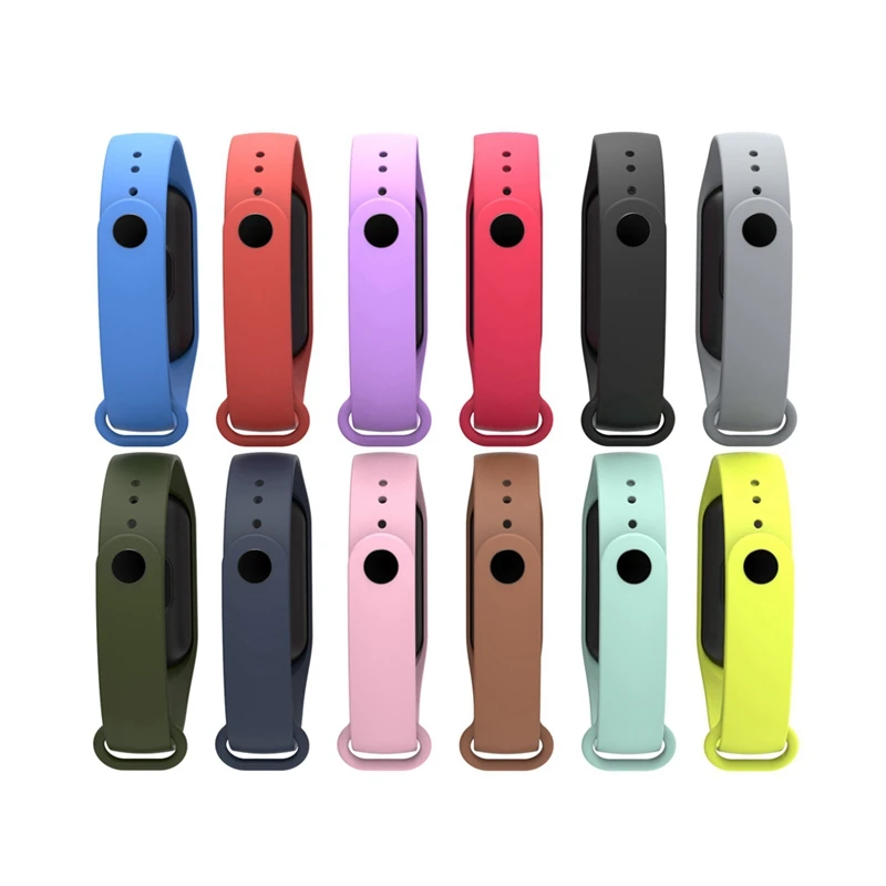 Mi band 4 Браслет замена для силиконового ремешка печать на запястье для xiaomi mi band 4 двойной цвет mi 3 mi 4 мягкие ремни