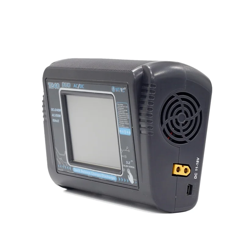 HTRC T240 DUO AC 150 Вт DC 240 10A сенсорный экран Двухканальное зарядное устройство баланса