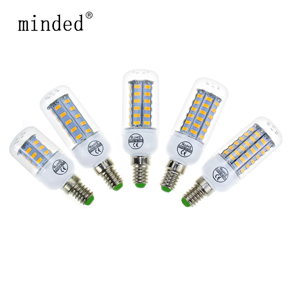 E27 E14 Светодиодный светильник SMD 5730 светодиодный кукурузный 220 в 24 36 48 56 69 люстра s