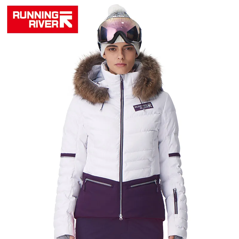 RUNNING RIVER Brand Women Ski Jacket 4 Colors Size S -2XL Waterproof Ski Snow Jacket Women Winter Outdoor Sports Coat #D7150