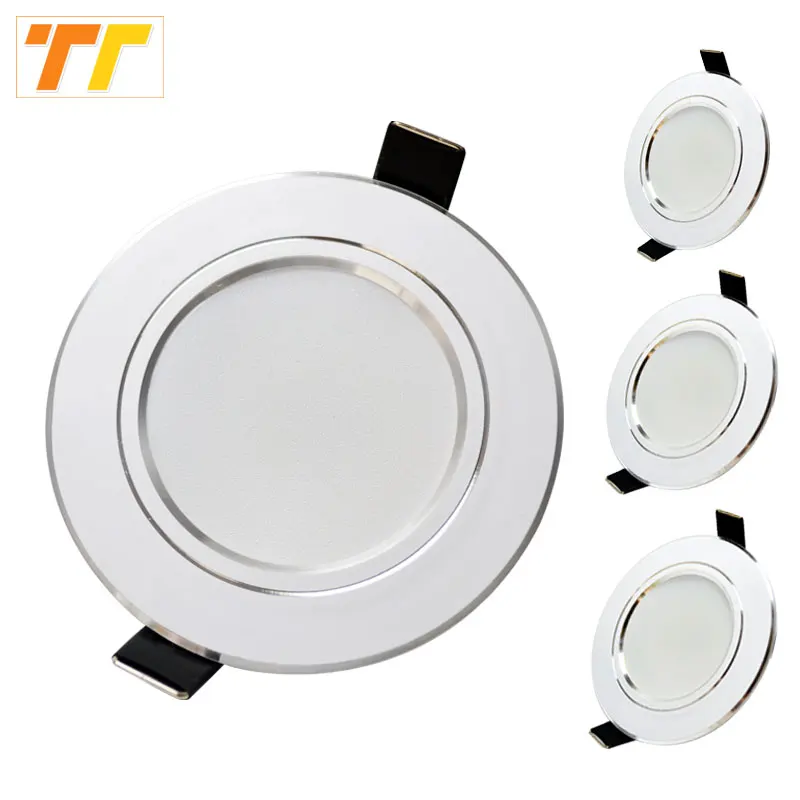 

10 Pcs Lot Led Downlight Lamp 3w 5w 7W 9w 12w 15w 18w 230V 110V Ceiling Recessed Downlights Round Panel Light Indoor Lighting