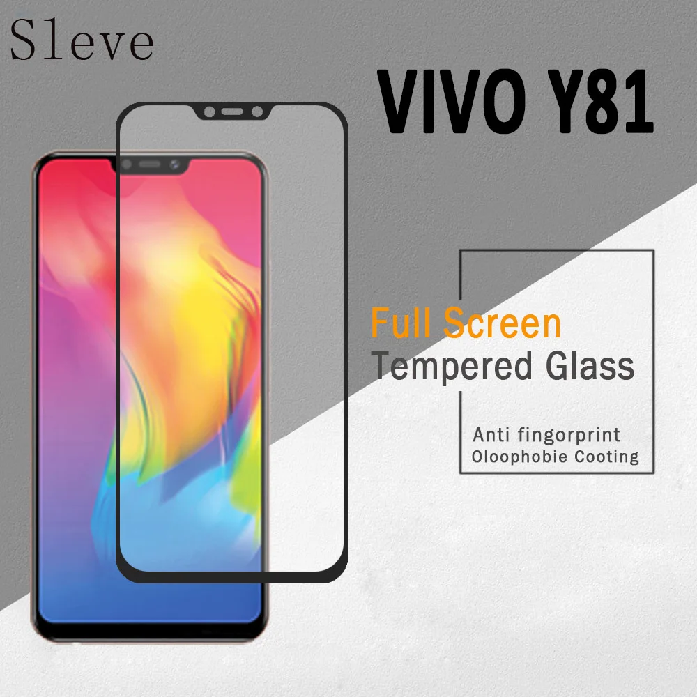 Закаленное стекло 2.5D 9H для Vivo Y81 защитная пленка экрана 2 шт.|Защитные стёкла и