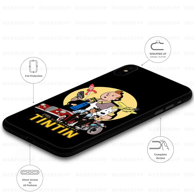 WEBBEDEPP The Adventures of Tintin Soft Case for Xiaomi Mi 9T 9 8 SE 6 A1 A2 A3 Lite MiA1 MiA2 MiA3 F1 MAX 3 Mi8 CC9E CC9 |