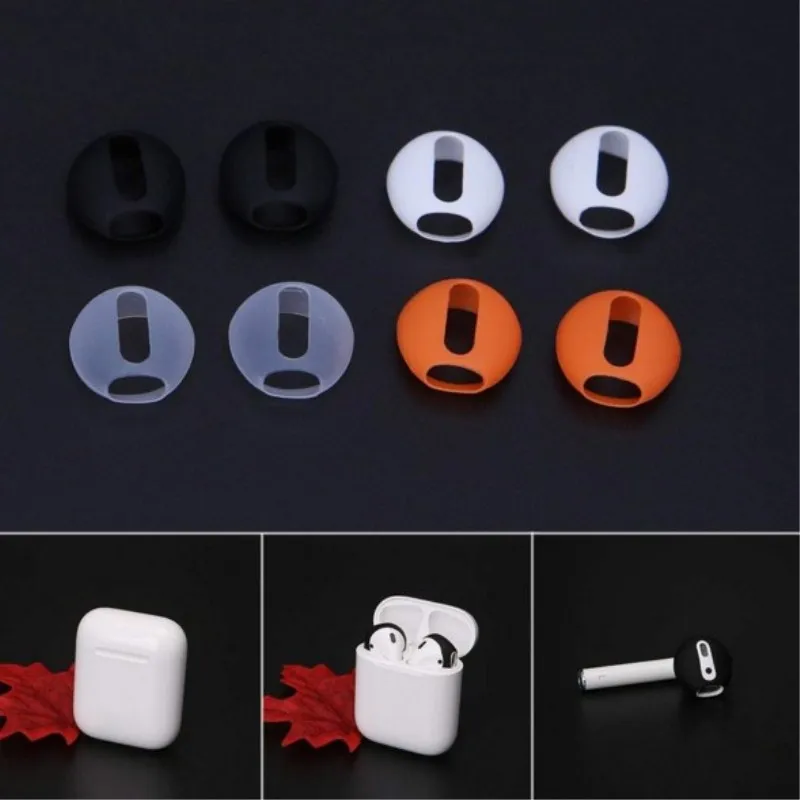 2 пары силиконовых наконечников для наушников Airpods сменные насадки улучшенная