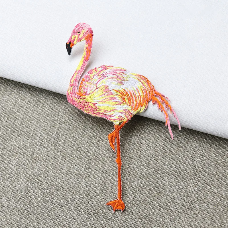 1 пара/2 шт. вышитые нашивки с фламинго для одежды|patches for clothing|flamingo patchpatches patches |