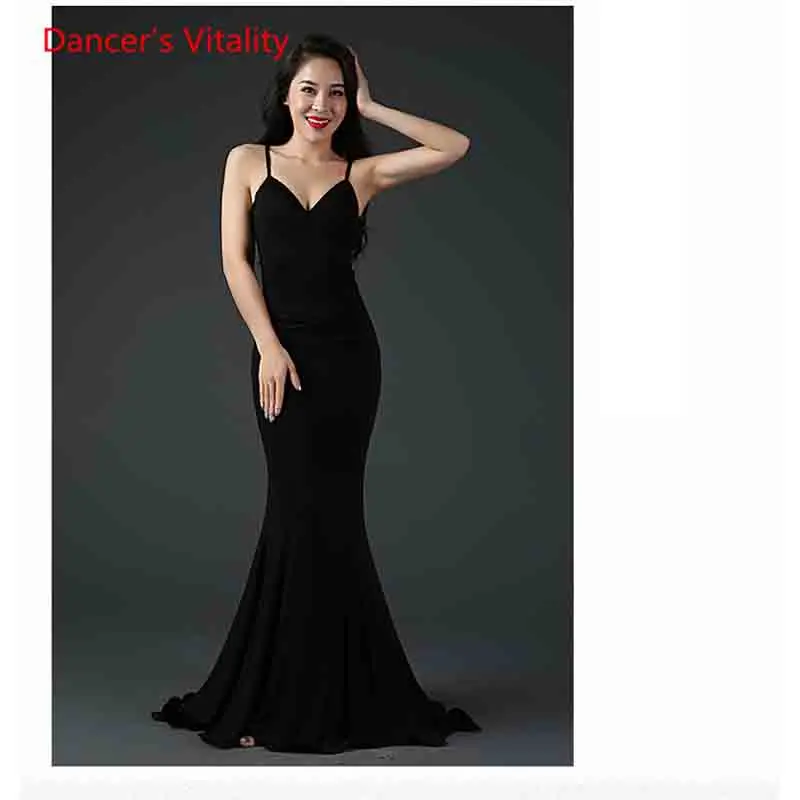 Fashion Latin Dance Women Practice Slim Fit Top Performance Bottoming Vest Rumba Salsa Tango Cha Samba Cut out Clothes | Тематическая