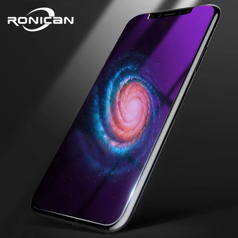 Закаленное стекло RONICAN для iPhone XS с защитой от синего света высокопрозрачное