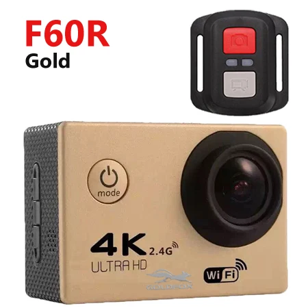as picture show F60/F60R wifi экшн-камера 4K HD 1080 P/60fps Спортивная камера Go Водонепроницаемая DV видеокамера pro 16 МП 170 градусов Экшн-камера - Цвет: as picture show