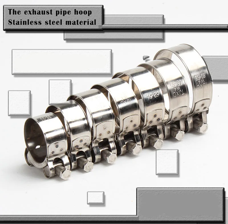 100% новый универсальный 48 51 мм рабочий из нержавеющей стали мотоцикл выхлопной